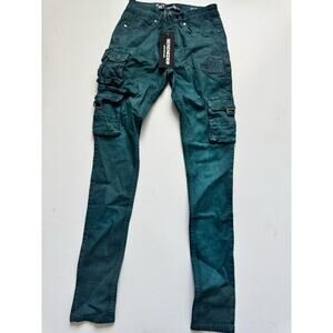 Serenede Men's Ethos Cargo Teal Jeans 28